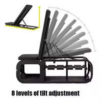 Banc d'entraînement multifonctionnel pour musculation avec support de rangement, banc réglable pour entraînement de force du corps entier avec crochets de rangement