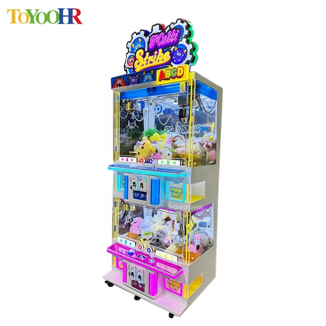 New Features Claw Machine QR Payment 2 Player Full Metal Toy Crane Claw Machine Gift Doll Vending Game Claw Machine