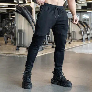 Fashion Men Joggers Sweat Pant Casual Gym Running Pocket Trousers Custom Mens Fleece Fitness Workout Pants