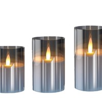 Bougie LED électronique télécommandée avec minuterie, variateur d'intensité, couvercle en plastique intégré, simulation pour mariage, anniversaire, bar