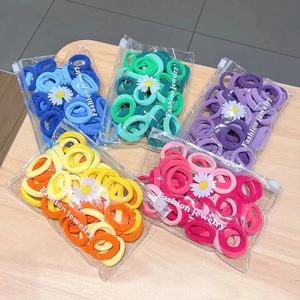 Hair Ties 50 Pcs Mixed Colors High Elasticity Seamless <b>Fabric</b> Daily Use - Product Image 2