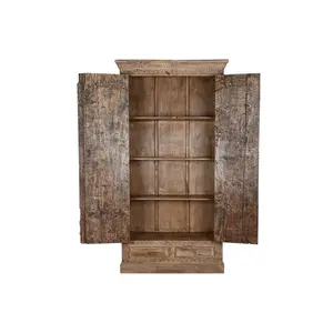 Armoire en teck 122x51x216 pièce unique naturelle - Product Image 5