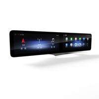 Pantalla IPS de 24.6 pulgadas con Carplay inalámbrico, Android Auto, WiFi, reproductor MP5 para Mercedes Benz W205/GLK/CLS/E/A Class, radio de coche con doble pantalla.