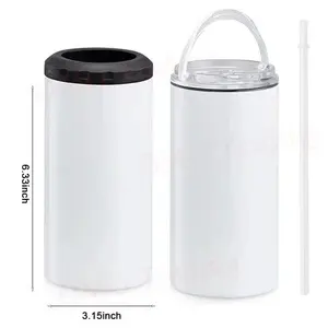 FastSub 16 온스 냉각 캔 4-in-1 스팟 보온병 컵 세트