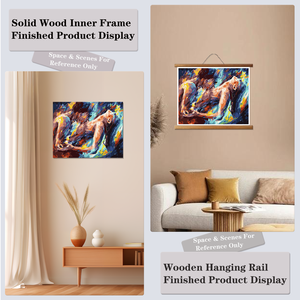 Paint by Numbers Canvas Art Kit Kiss of love with Paints Brushes DIY Home Decor for Adults Kids Pastoral Style - Product Image 6