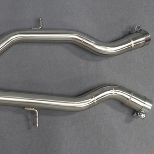 En Stock: Tubo Intermedio Simple o Doble de 89MM para BMW S55 M3 F80 M4 F82 3.0T, Acabado Cepillado - Product Image 5