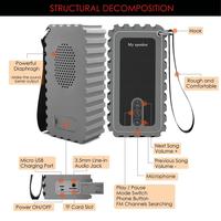 Mini haut-parleur Bluetooth sans fil portable, caisson de basses stéréo, son de fête en plein air pour la plupart des téléphones portables et des appareils Bluetooth