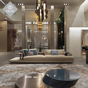 लिविंग रूम फर्नीचर के लिए इतालवी लक्जरी लाउंज सोफा डी लक्ज़रो चमड़े के डिजाइन - Product Image 1