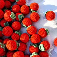 Pendentif en coton crocheté couleur kaki, porte-clés en forme de fruit doux tissé à la main, breloque pour sac, cadeau d'anniversaire pour ami, décoration de la maison