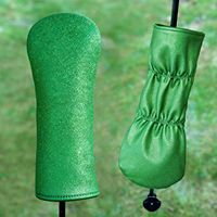 Vente directe d'usine : protection de golf à paillettes vertes n° 1 housse en bois, housse de club imperméable en velours épaissi en PU