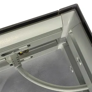 एलईडी प्रकाश एक्सपो SEG प्रकाश बॉक्स डबल साइड एल्यूमिनियम फ्रेम के साथ ग्राफिक विज्ञापन प्रकाश बॉक्स footbase