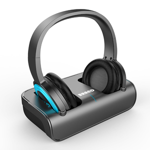 New YH770 Tai Nghe Không Dây Cho TV Xem Với RF Transmitter Sạc <span class=keywords><strong>Cradle</strong></span>, UHF Over Ear Tai Nghe, 100ft Phạm Vi - Product Image 1