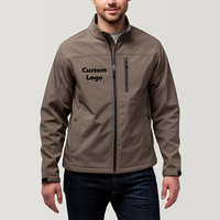 Veste Softshell imperméable coupe-vent avec logo personnalisé pour homme, pour le sport de plein air, la randonnée, la course à pied, les vêtements de travail, l'uniforme d'hiver