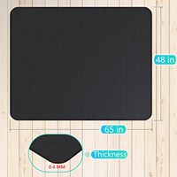 Tapis de protection résistant à la chaleur pour barbecue, tapis ignifuge pour sol de barbecue, protège la terrasse, le gazon des déversements de graisse et des étincelles de feu