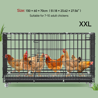 Prix d'usine Grande cage à poulets d'élevage, collecte automatique des œufs, anti-picage, anti-écrasement, poulailler métallique pliable