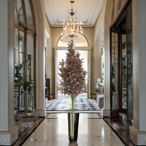 Pianta artificiale fatta a mano di alta qualità con viola viola più fioriture per la laurea di natale capodanno cinese - Product Image 5