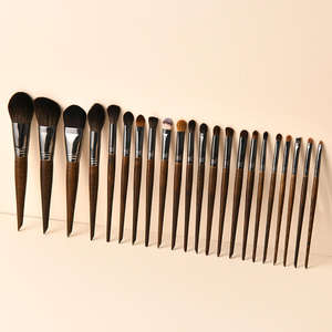 YRX - Juego de Brochas de Maquillaje Profesionales de Pelo de Cabra de Lujo con Logotipo Personalizado al por Mayor, 30 Piezas, Color Negro, Alta Calidad - Product Image 2