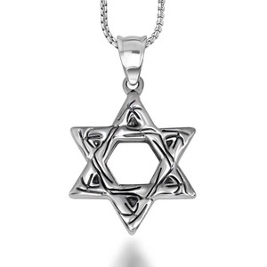 <b>Star</b> Pattern Stainless Steel Necklace Pendant Hollow <b>Design</b> SP619 Fashion Jewelry - Product Image 1
