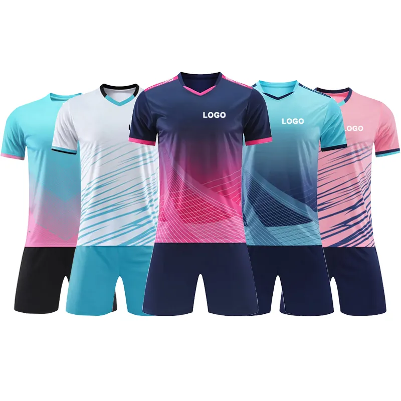 Custom Gesublimeerd Voetbal Shirt Uniform Voetbalclub Set Mannen Aangepaste Warmte Overdracht Voetbal Jersey Sportkleding Volwassenen Voor Mannen