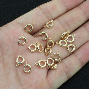 Jf2212 Nhỏ Nhỏ Nhỏ 14K Mạ Vàng Vòng Cổ Có Thể Tháo Rời Bail Vòng Clip Clasp Mặt Dây Chuyền Kết Nối Enhancer Cho Add-On Quyến Rũ - Product Image 2