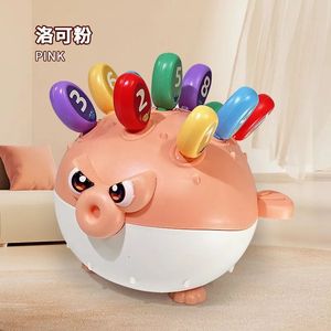Juguete de pescado abombado con forma de martillo y números para niños de 2 a 4 años, juego educativo con forma de animal, colores azul y rosa - Product Image 2