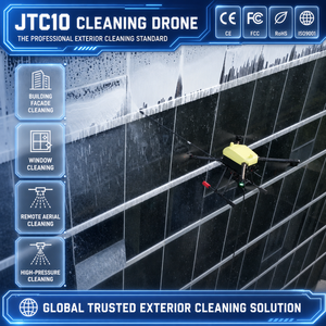 โดรนทำความสะอาด JTC10 ฉีดน้ำแรงดันสูง สำหรับทำความสะอาดหน้าต่างภายนอกอาคาร  โดรนทำความสะอาดอัจฉริยะ - Product Image 1