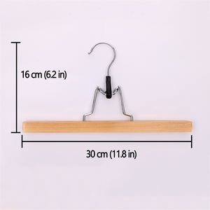 Fabricante Pantalones de madera Falda Abrazadera Perchas Extensión de cabello Percha Peluca Percha - Product Image 3