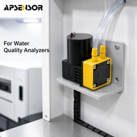 Mini pompe à diaphragme pour analyseur de qualité de l'eau, 12V DC, corps compact et peu encombrant