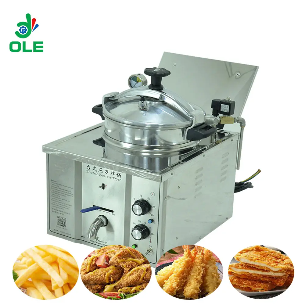 Tabela de Uso Doméstico Máquina Fritadeira Pressão de Frango Frito Elétrica Fritadeira Comercial