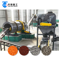 Ligne de production de granulés d'engrais chimiques, granulateur à tambour rotatif 1-10T/H, équipement de granulation d'engrais composés à vendre