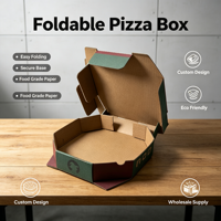 Échantillon gratuit Boîte à pizza en carton ondulé octogonale Kraft Logo personnalisé Impression en relief Poignée pour l'industrie alimentaire pour le stockage du sucre