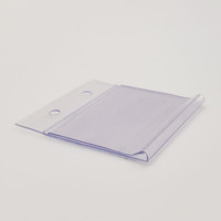 Porte-étiquettes en PVC réutilisable sans BPA, qualité alimentaire, pour rayonnages, cartes de prix, tickets, fournitures de supermarché Huasu