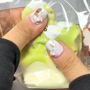 Juguete Antiestrés de Pulpo de Queso Matcha Realista, de Rebote Lento, Suave, para Apretar, Lindo, de Descompresión, de TPR - Product Image 5