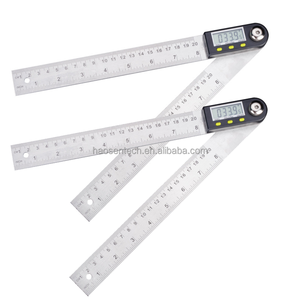 Xách tay thép không gỉ góc cai trị điện tử có thể điều chỉnh LCD hiển thị góc L vuông - Product Image 1