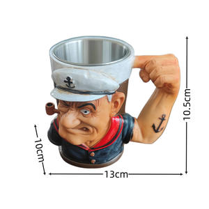 Taza de Resina Personalizada 3D de Popeye, Taza de Café Creativa, Regalo Artesanal - Product Image 6