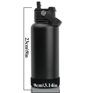 Custom Logo Stainless Steel Sports Water <b>Bottle</b> with 2 in 1 Straw Spout Lid Wide Handle Vacuum Insulated <b>Flask</b> - Product Image 5