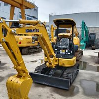Excavatrice d'occasion Komatsu PC30MR testée sur le terrain, contrôle précis et fluide pour le terrassement en espace restreint