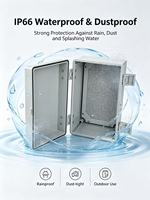 Caja de Conexiones Impermeable para Monitores de Seguridad para Exteriores Serie Crocll, Fabricada en ABS con Nivel de Protección IP66, Modelo SK-K2