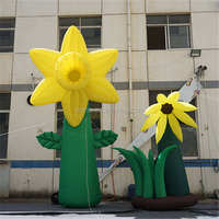 Sculpture de fleur gonflable personnalisée Meichen pour événements promotionnels commerciaux – Fournisseur direct d'usine de structures gonflables