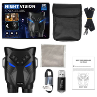 Jumelles de vision nocturne 4K infrarouge, portée de vision nocturne de 300 m, appareils de vision nocturne pour la chasse