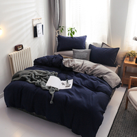 Nouveau design microfibre 1800 reine ensemble de draps housse de couette deux tons doux housse de couette ensemble