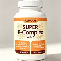 140 comprimés Super Complexe B avec Vitamine C, 140 jours d'approvisionnement, B12, Acide Folique, Biotine, Soutien Immunitaire et Énergétique pour Hommes et Femmes