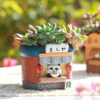 R70 Pot bunga sukulen Resin, Pot bunga kerajinan Mini, ornamen lanskap Desktop, wadah Pot tanaman sukulen Resin DIY kreatif