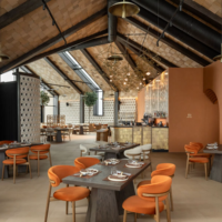 Table et chaise de restaurant personnalisées, sièges de restaurant commerciaux modernes, canapé commercial, sièges de restaurant courbes, mobilier