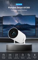 Projecteur intelligent HY300 Android 11 720P WiFi double bande Haut-parleurs intégrés Portable pour les entreprises