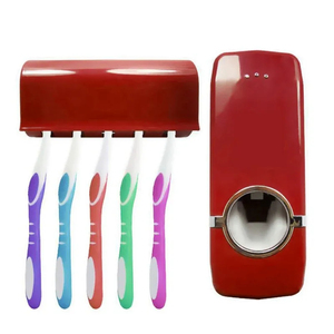 Dispensador automático de pasta de dientes sin perforaciones, soporte para cepillos de dientes, dispensador de pasta de dientes para baño, ¡el más vendido! - Product Image 1