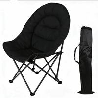 Chaise Iron Moon au design moderne, pliable, portable, légère, mobilier d'extérieur pour jardin, parc, randonnée, pêche, en métal durable