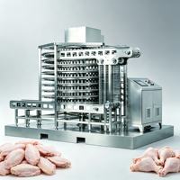Congelador Espiral Industrial de Alta Eficiencia, Automático, de Congelación Rápida, de Dos Puertas, Rango de Temperatura de -45°C a 0°C, Precio Competitivo