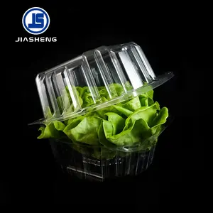 High quality Food grade Blister Clear PET plastic clamshell lettuce packaging