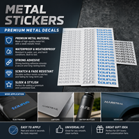 Autocollants métalliques personnalisés, autocollants imperméables, étiquettes en aluminium et acier inoxydable, autocollants avec logo personnalisé pour ordinateurs portables et bouteilles d'eau